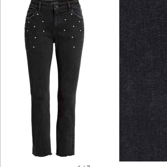 NEW • DL1961 • Mara Studed Straight Leg Jeans 29 - Picture 4 of 7